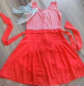 Peach Hot Flared Dress 💕