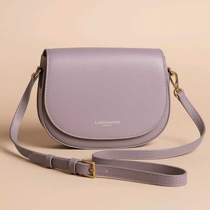 LANCASTER Paris lavender leather crossbody bag