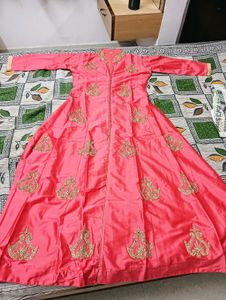Elegant Pink Embroidered Dress