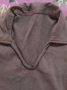Brown Sleeveless Top