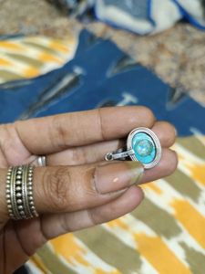 92.5 Pure Silver Turquoise Earrings