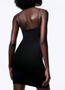 zara fitted dress in black ☻