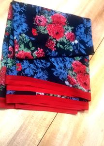 Floral Print Saree