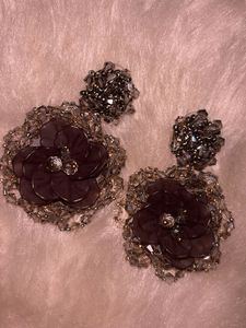 Flower Beaded Earrings
