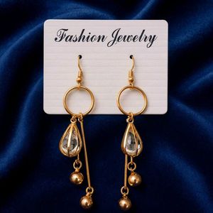 Golden Dangle Earrings Pack of 1