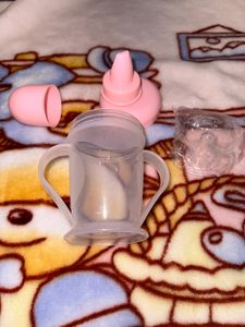 Baby Milk Bottle With Sipper Cup (2 In 1)