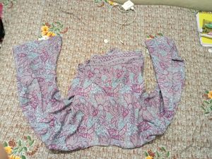 Floral Wrap Top