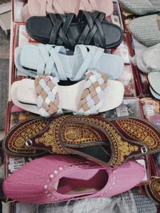 Embroidered Heel Mules