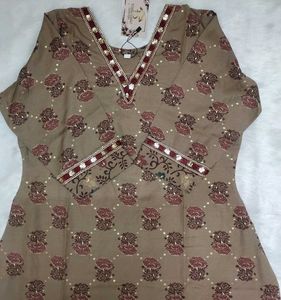 Rose Print Kurta Set