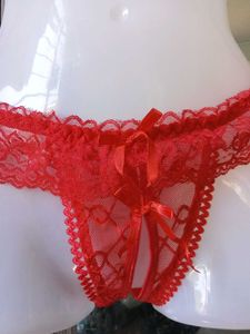 Red Lace Thong
