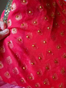 Red &amp; Green Saree