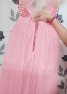 Pink Sequin Maxi Dress