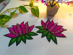 Lotus ready rangoli patches