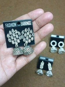 Combo of 3 Fashion Jhumka Earrings