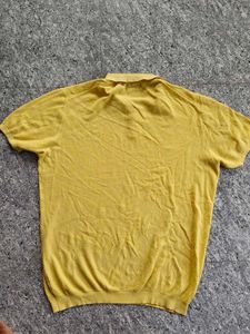 Vintage Yellow Massimo Dutti Polo Shirt