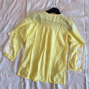 Summery Yellow Patchwork Top☀️