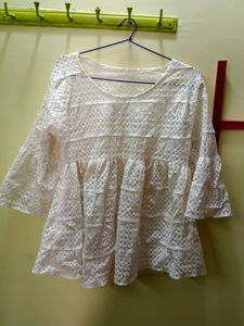 Peplum Netted Top/Tunic