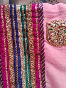 KAVYA PINK GEORGETTE SAREE🥻