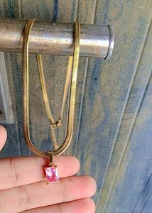 Pink Gemstone Necklace