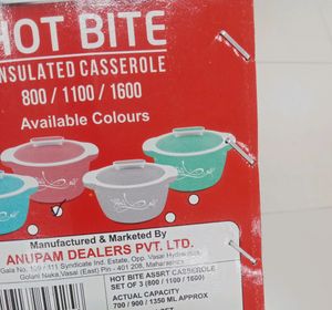 Paras 3pcs Insulated Casserole