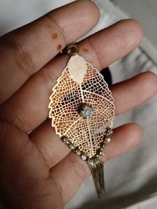 Gold Leaf Dangle Earrings