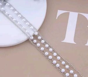 Pearl &amp; Silver Layered Necklace