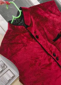 Stylish Maroon Velvet Jacket