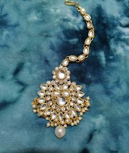 Elegant Kundan Maang Tikka🤩