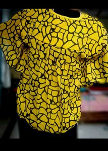 Beautiful 💛🖤 Tiger 🐯 Print Tuck In Top
