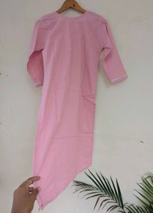 Pink Top with Detail and plane pant