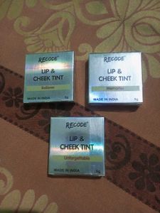 Recode Lip And Cheek Tint Pack Of 3