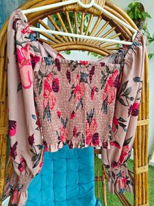 Floral Printed Crop Top