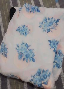 Floral Print Chiffon Top Xxl