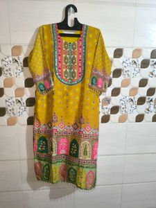 Digital Printed Masleen Cotton Suit.
