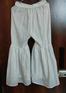 Cream Colour Sleevless Sharara