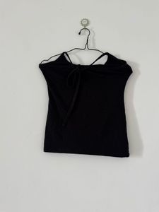 Black Halter Top