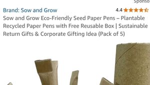 Seed Pens - Eco-Friendly Stationery Set Of 5