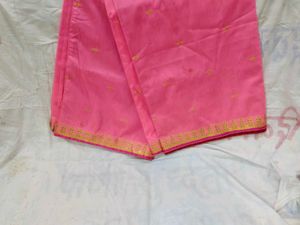 Pink Coloured Festival Wear Saree