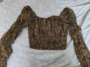 BASATA ruched cropped top