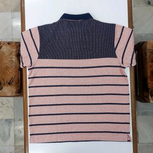 👕 VeneTian Polo Tshirt - Pink/Navy Blue - 2XL