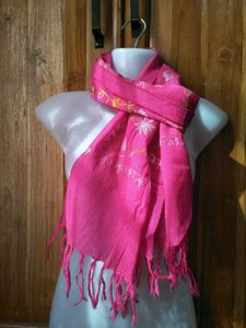 Fuchsia Pink Floral Stole