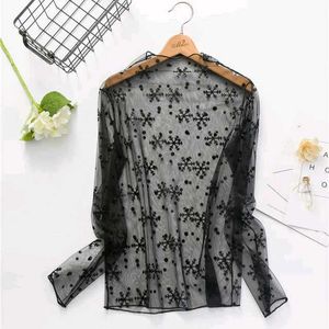 Black Mesh Top