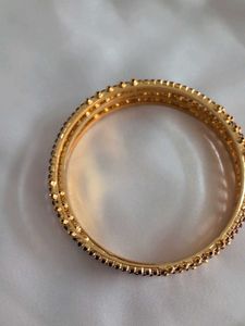 Gold Plated Bangles (Set of 4)