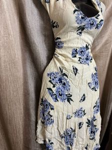 Floral Print Dress asymmetrical
