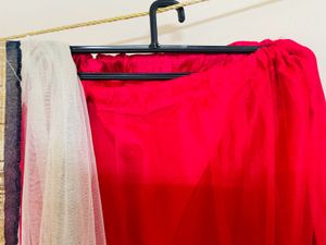 Rose  and Gold Lehenga Skirt  Without Blouse