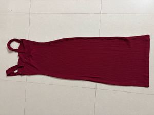 Red Bodycon Maxi Dress