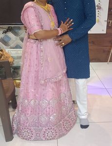 Pink Embellished Lehenga Choli