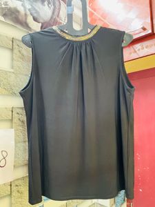 Sleeveless Black Top