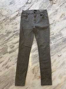 Grayish Green Denim Jeans