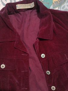 Vintage Burgundy Velvet Jacket